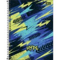 Foto ilustrativa Caderno Espiral Capa Dura Universitário 1 Matéria Hype 80 Folhas
