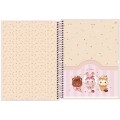Foto ilustrativa Caderno Espiral Capa Dura Universitário 1 Matéria Ice Cute 80 Folhas