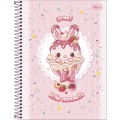 Foto ilustrativa Caderno Espiral Capa Dura Universitário 1 Matéria Ice Cute 80 Folhas