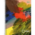 Foto ilustrativa Caderno Espiral Capa Dura Universitário 1 Matéria Instituto Rodrigo Mendes 80 Folhas
