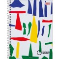 Foto ilustrativa Caderno Espiral Capa Dura Universitário 1 Matéria Instituto Rodrigo Mendes 80 Folhas