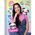 Foto ilustrativa Caderno Espiral Capa Dura Universitário 1 Matéria Luluca 80 Folhas