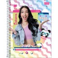 Foto ilustrativa Caderno Espiral Capa Dura Universitário 1 Matéria Luluca 80 Folhas