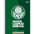 Foto ilustrativa Caderno Espiral Capa Dura Universitário 1 Matéria Palmeiras 80 Folhas