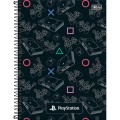 Foto ilustrativa Caderno Espiral Capa Dura Universitário 1 Matéria PlayStation 80 Folhas