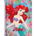 Foto ilustrativa Caderno Espiral Capa Dura Universitário 1 Matéria Princesas 80 Folhas