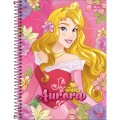Foto ilustrativa Caderno Espiral Capa Dura Universitário 1 Matéria Princesas 80 Folhas