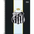 Foto ilustrativa Caderno Espiral Capa Dura Universitário 1 Matéria Santos 80 Folhas