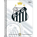 Foto ilustrativa Caderno Espiral Capa Dura Universitário 1 Matéria Santos 80 Folhas