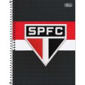 Foto ilustrativa Caderno Espiral Capa Dura Universitário 1 Matéria São Paulo 80 Folhas