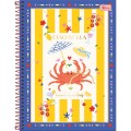 Foto ilustrativa Caderno Espiral Capa Dura Universitário 1 Matéria Seamalfi 80 Folhas