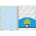 Foto ilustrativa Caderno Espiral Capa Dura Universitário 1 Matéria Snoopy 80 Folhas - Capa Love