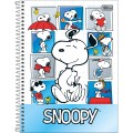 Foto ilustrativa Caderno Espiral Capa Dura Universitário 1 Matéria Snoopy 80 Folhas