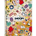 Foto ilustrativa Caderno Espiral Capa Dura Universitário 1 Matéria Snoopy Core 80 Folhas