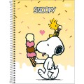 Foto ilustrativa Caderno Espiral Capa Dura Universitário 1 Matéria Snoopy Fit 80 Folhas