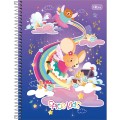 Foto ilustrativa Caderno Espiral Capa Dura Universitário 1 Matéria Spice Kids Feminino 80 Folhas 