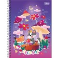 Foto ilustrativa Caderno Espiral Capa Dura Universitário 1 Matéria Spice Kids Feminino 80 Folhas 