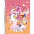Foto ilustrativa Caderno Espiral Capa Dura Universitário 1 Matéria Spice Kids Feminino 80 Folhas 