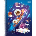 Foto ilustrativa Caderno Espiral Capa Dura Universitário 1 Matéria Spice Kids Masculino 80 Folhas
