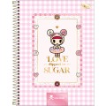 Foto ilustrativa Caderno Espiral Capa Dura Universitário 1 Matéria Tokidoki Donutella 80 Folhas
