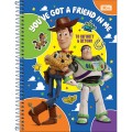Foto ilustrativa Caderno Espiral Capa Dura Universitário 1 Matéria Toy Story 80 Folhas