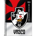 Foto ilustrativa Caderno Espiral Capa Dura Universitário 1 Matéria Vasco 80 Folhas