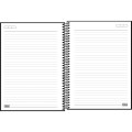 Foto ilustrativa Caderno Espiral Capa Dura Universitário 1 Matéria Zip Preto 96 Folhas