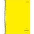 Foto ilustrativa Caderno Espiral Capa Dura Universitário 1 Matéria Zoom+ Amarelo 96 Folhas