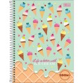 Foto ilustrativa Caderno Espiral Capa Dura Universitário 1 Matéria Zoom+ Feminino 96 Folhas