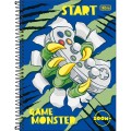 Foto ilustrativa Caderno Espiral Capa Dura Universitário 1 Matéria Zoom+ Masculino 96 Folhas