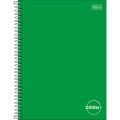 Foto ilustrativa Caderno Espiral Capa Dura Universitário 1 Matéria Zoom+ Verde 96 Folhas