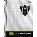 Foto ilustrativa Caderno Espiral Capa Dura Universitário 10 Matérias Atlético Mineiro 160 Folhas