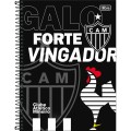 Foto ilustrativa Caderno Espiral Capa Dura Universitário 10 Matérias Atlético Mineiro 160 Folhas