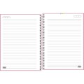 Foto ilustrativa Caderno Espiral Capa Dura Universitário 10 Matérias Bloom 160 Folhas