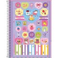Foto ilustrativa Caderno Espiral Capa Dura Universitário 10 Matérias Bold One Feminino 160 Folhas 