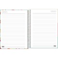 Foto ilustrativa Caderno Espiral Capa Dura Universitário 10 Matérias Charme 160 Folhas