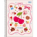 Foto ilustrativa Caderno Espiral Capa Dura Universitário 10 Matérias Charme 160 Folhas