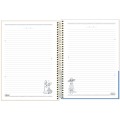 Foto ilustrativa Caderno Espiral Capa Dura Universitário 10 Matérias Doggy 160 Folhas