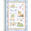 Foto ilustrativa Caderno Espiral Capa Dura Universitário 10 Matérias Doggy 160 Folhas