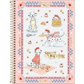 Foto ilustrativa Caderno Espiral Capa Dura Universitário 10 Matérias Doggy 160 Folhas