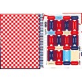 Foto ilustrativa Caderno Espiral Capa Dura Universitário 10 Matérias Hot Wheels 160 Folhas