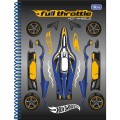 Foto ilustrativa Caderno Espiral Capa Dura Universitário 10 Matérias Hot Wheels 160 Folhas