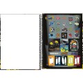 Foto ilustrativa Caderno Espiral Capa Dura Universitário 10 Matérias Hype 160 Folhas