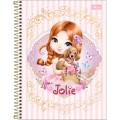 Foto ilustrativa Caderno Espiral Capa Dura Universitário 10 Matérias Jolie 160 Folhas