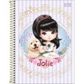 Foto ilustrativa Caderno Espiral Capa Dura Universitário 10 Matérias Jolie 160 Folhas