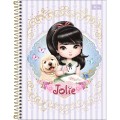 Foto ilustrativa Caderno Espiral Capa Dura Universitário 10 Matérias Jolie 160 Folhas