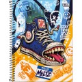 Foto ilustrativa Caderno Espiral Capa Dura Universitário 10 Matérias Meltz 160 Folhas