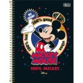 Foto ilustrativa Caderno Espiral Capa Dura Universitário 10 Matérias Mickey 160 Folhas
