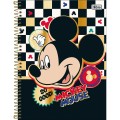 Foto ilustrativa Caderno Espiral Capa Dura Universitário 10 Matérias Mickey 160 Folhas