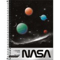 Foto ilustrativa Caderno Espiral Capa Dura Universitário 10 Matérias Nasa 160 Folhas